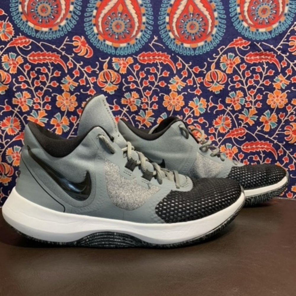 Nike Mens Air Precision 2 AA7069-011 Gray Basketball Shoes Sneakers Size 8